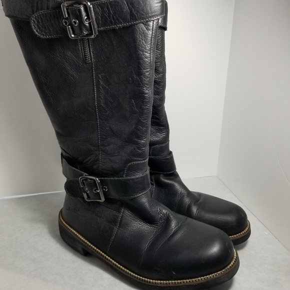 earth knee high boots